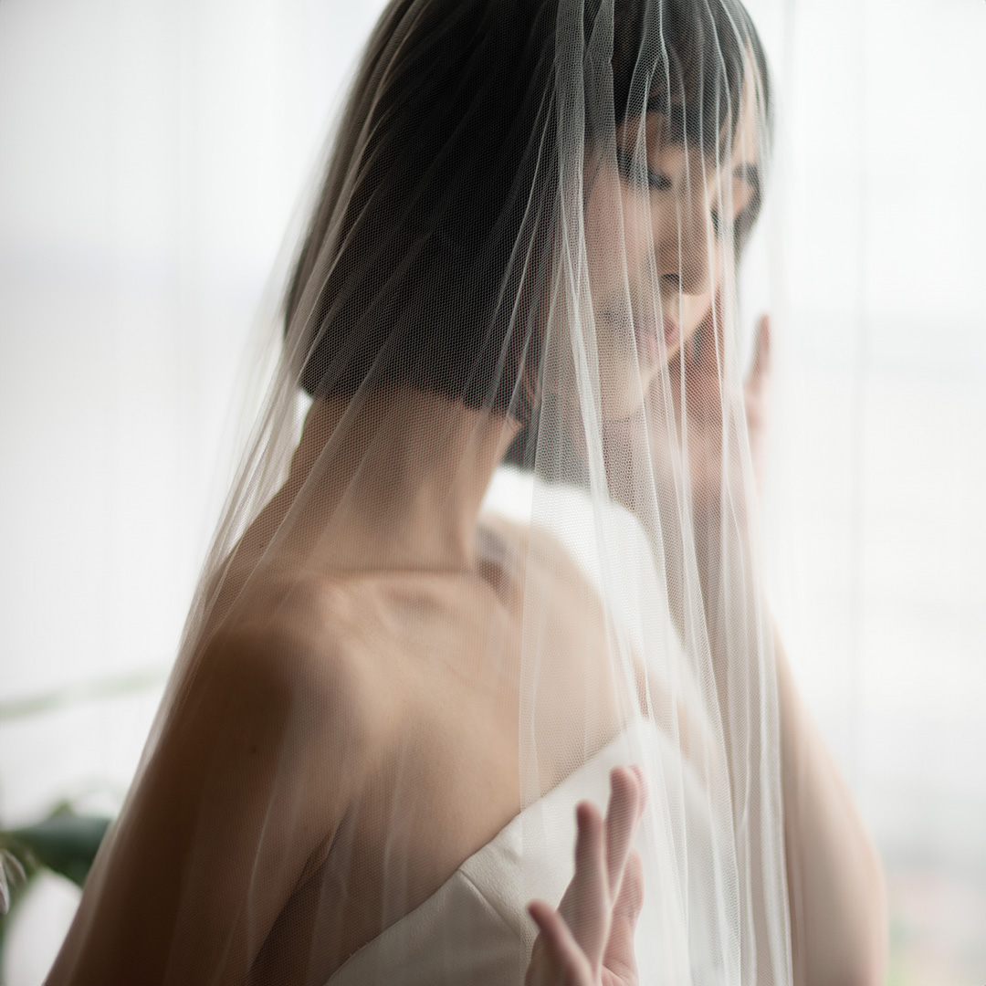 ZWBridal - Pleated Veil (1)